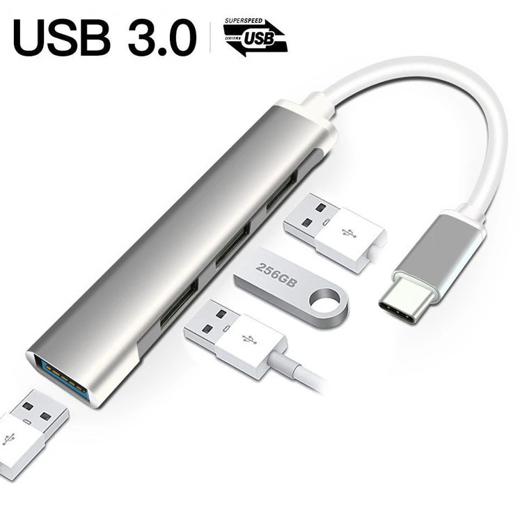 4-in-1 USB C HUB 3.0 ประเภท C  - Laptop Accessories Price บทวิจารณ์และราคา