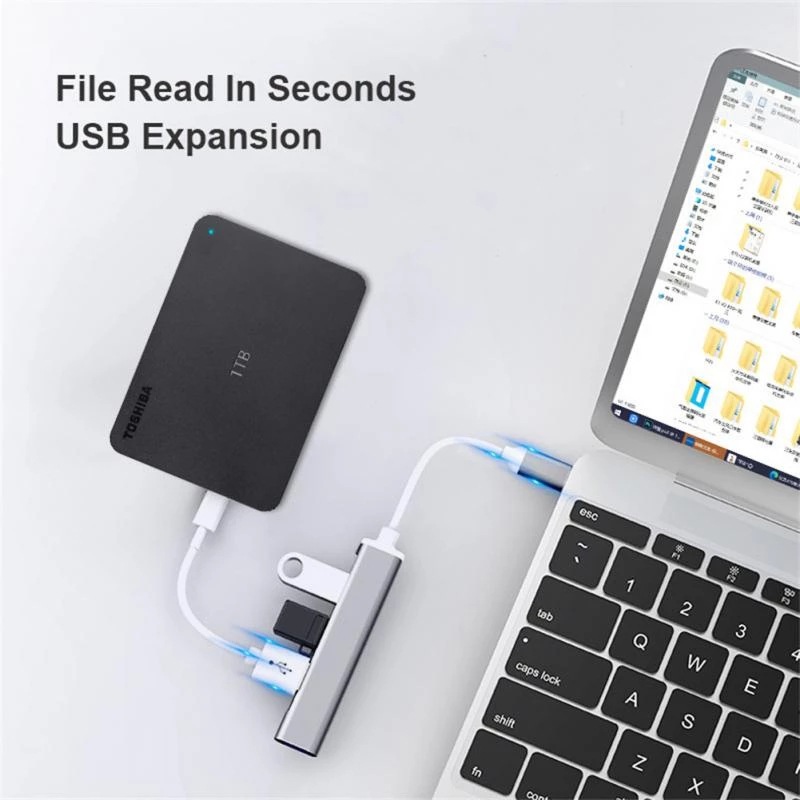 4-in-1 USB C HUB 3.0 ประเภท C  - Laptop Accessories Price บทวิจารณ์และราคา