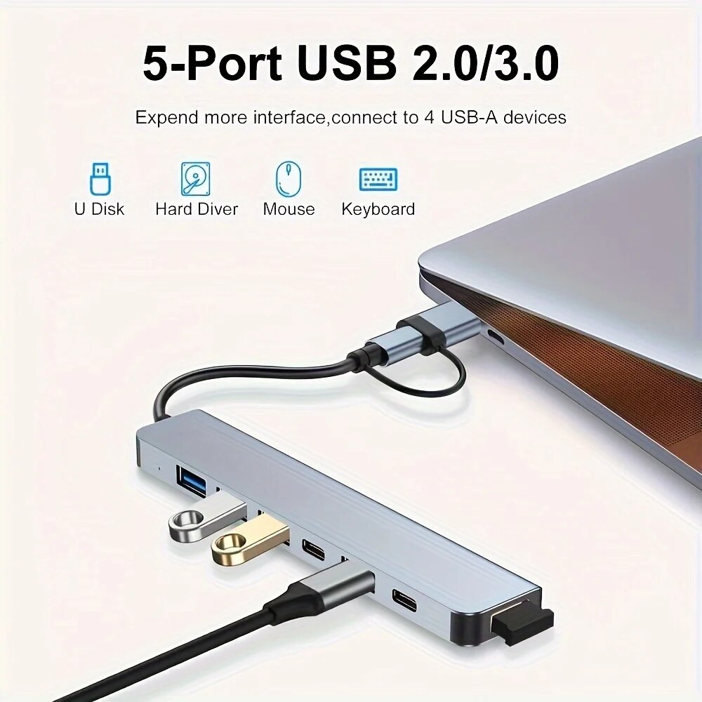 ฮับ USB3.0 2 in 1 7 พอร์ต ชนิด - Laptop Accessories Price บทวิจารณ์และราคา